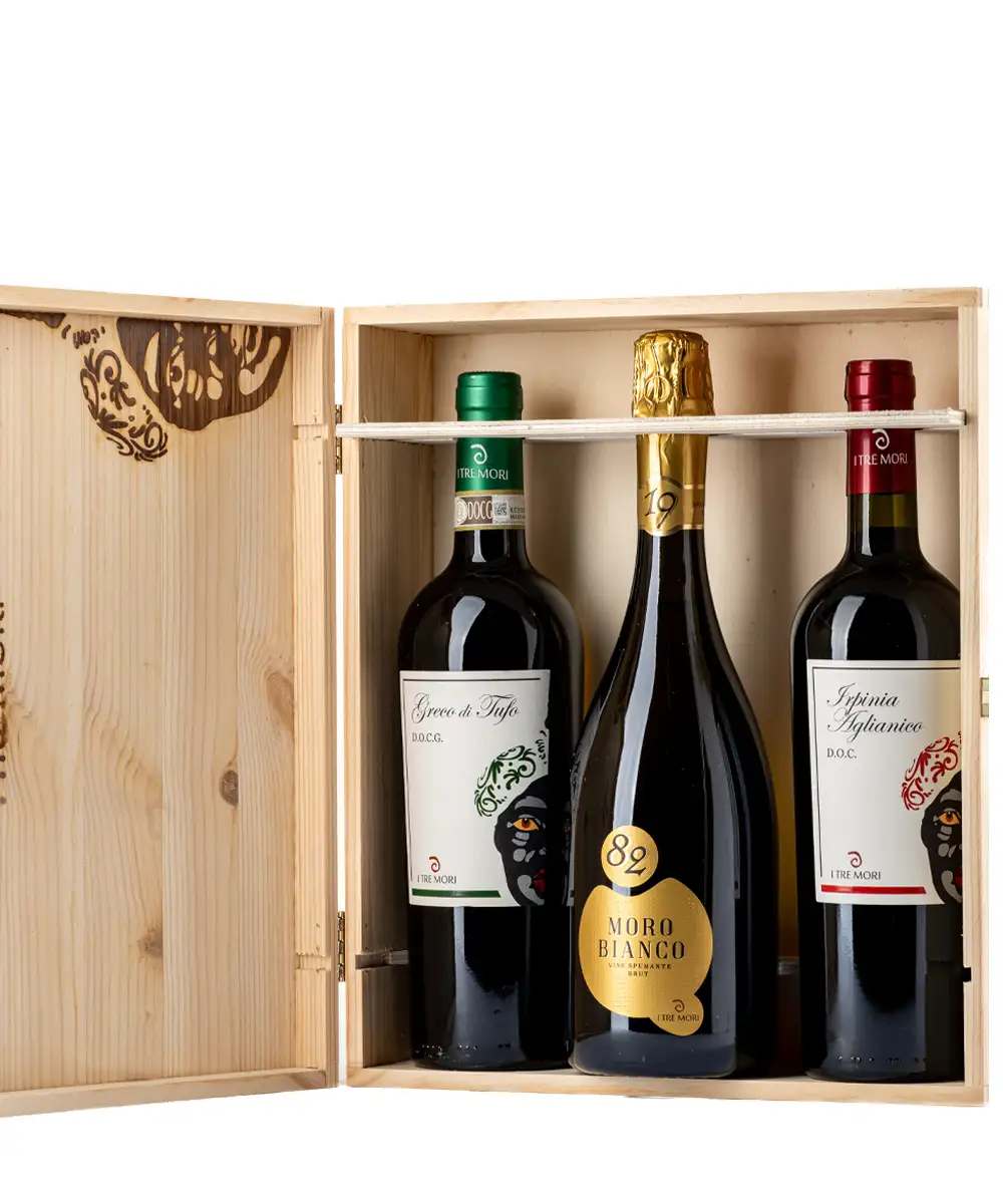 Confezione in legno da 3 bottiglie